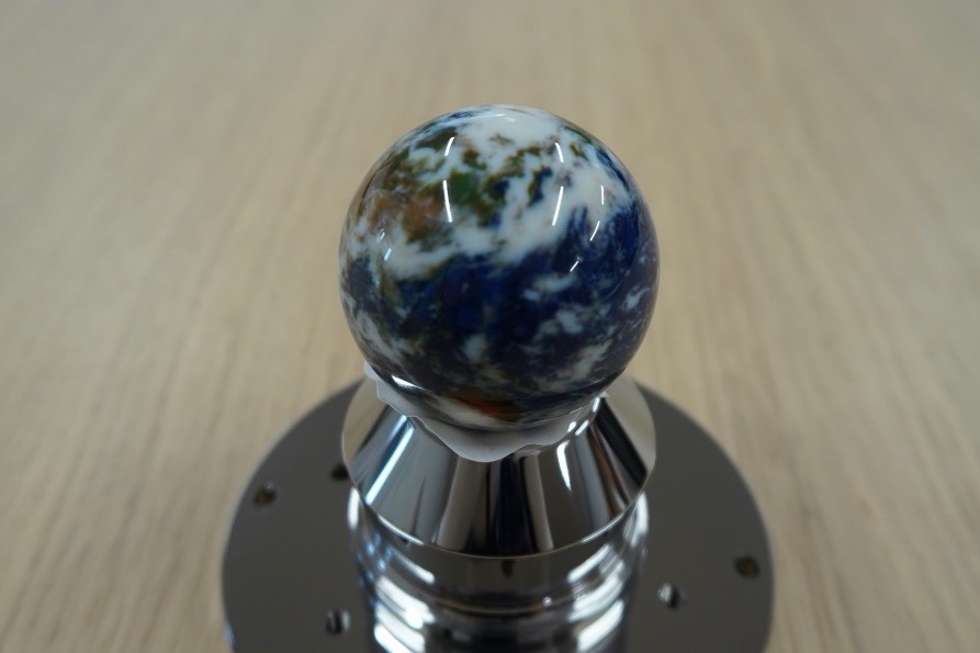 3D printed resin mirrored globe